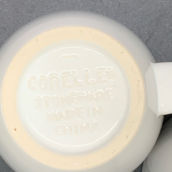 Set of 2 CORELLE STONEWARE coffee mugs - Picture 4 of 7